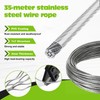 OCR 185PCS Wire Rope Kit, 114FT Stainless Steel Wire Cable