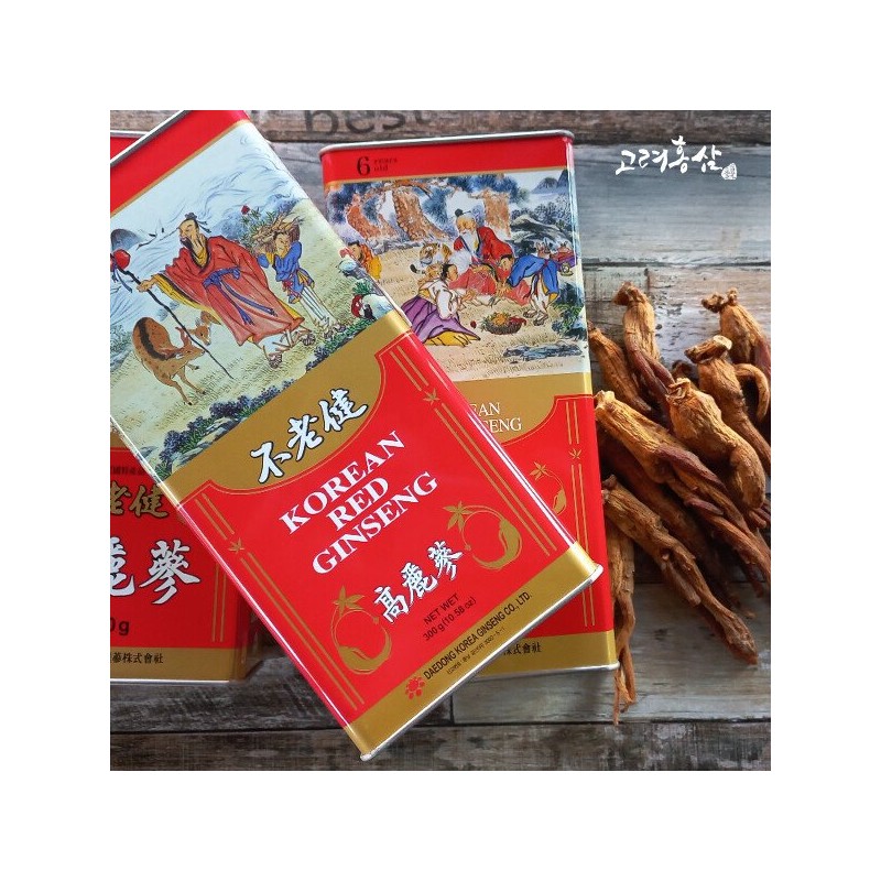 6년근고려홍삼 소편 300g(캔/홍삼/건삼) 6년근홍삼/6년근고려홍삼/홍삼/홍삼뿌리/뿌리홍삼/건홍삼 6-Year-Old Korean Red Ginseng Slices 300g