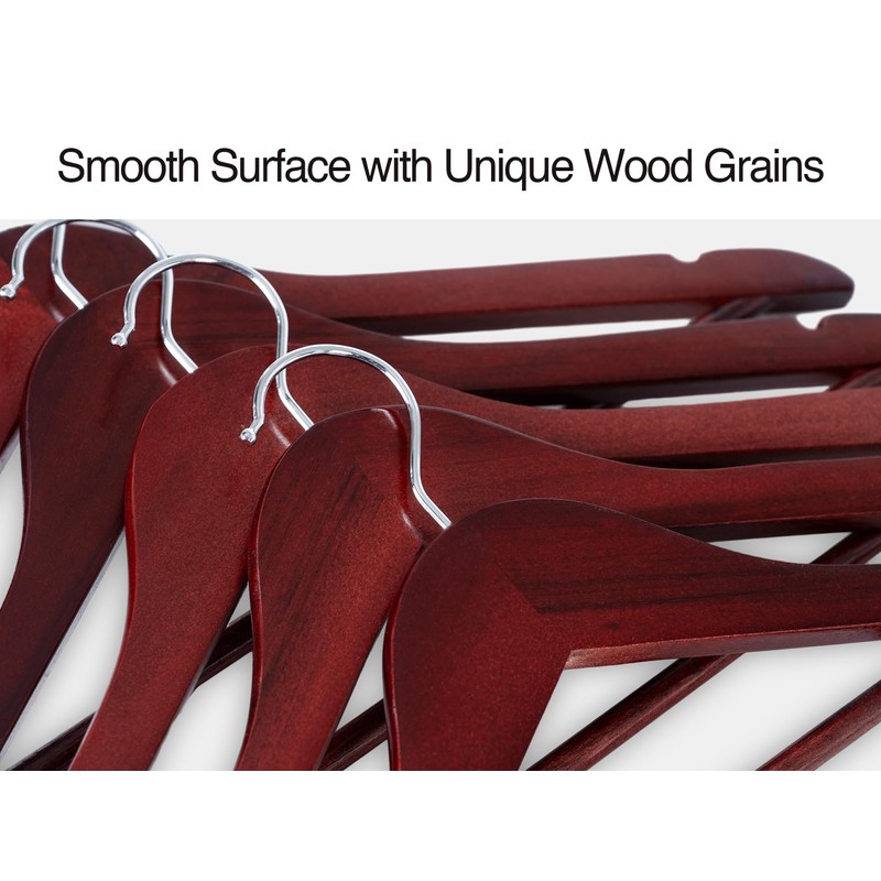 StorageWorks Wooden Hangers 20 Pack, Wood Coat Hanger for Coats,