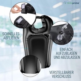 OrtoPrime Mobile Hair Wash Basin Inflatable Home - Inflatable Hair Wash Basin Bed - Inflatable Wash Basin for Hair Washing - Hair Washing Tub Inflatable Adults and Children - Hairdresser + Home