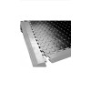 Blue Hawk (4) PVC Plastic Tile Dark Gray Edges Blue