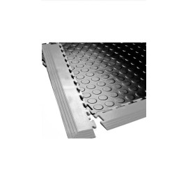 Blue Hawk (4)  PVC Plastic Tile Dark Gray Edges Blue Hawk 0.25-in x 2.5-in x 23.5”