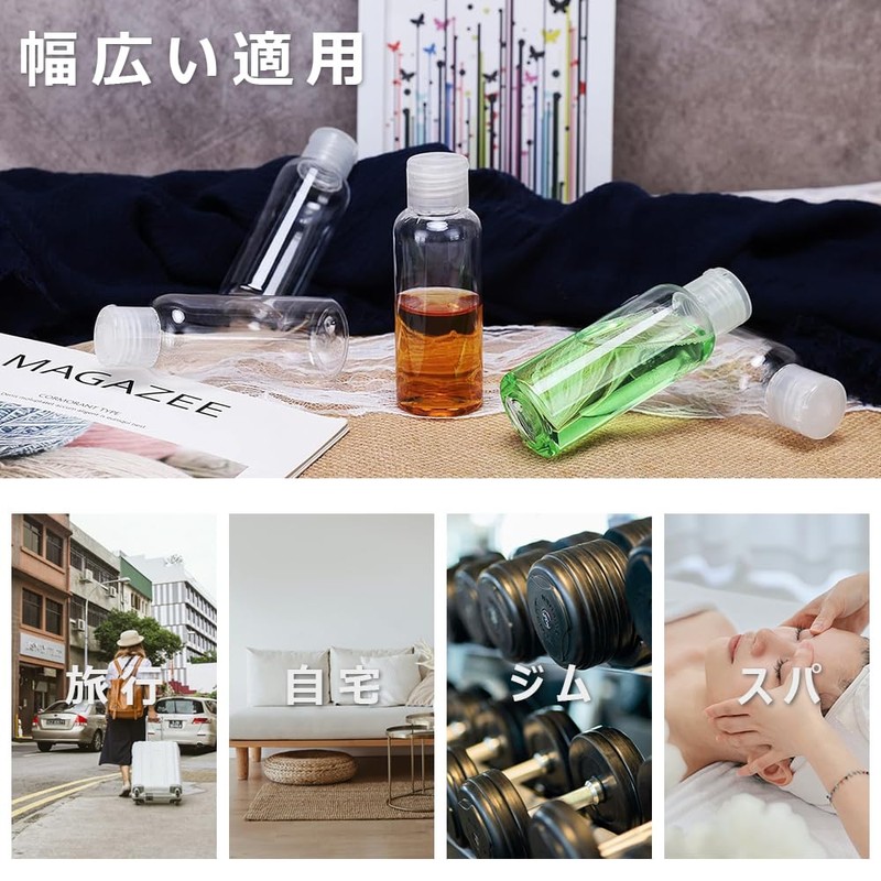 LKCCTK Travel Bottles 100ml 10 pcs Transparent Mini Bottles Travel