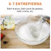HuaRong Batidora Eléctrica 7 Velocidades Para Cocina 3 En 1