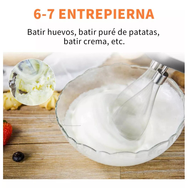HuaRong Batidora Eléctrica 7 Velocidades Para Cocina 3 En 1
