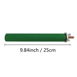 Litewoo Bird Perch Stand Paw Beak Grinding Stick Grit Perches for Parrot Budgies Parakeet Cockatiels Conure Finch Cage Accessories Random Color Shape A（9.84inch/25cm）