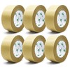 BOMEI PACK 6 Paquete de Cinta de Papel Kraft, Cinta