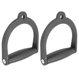 Luwint 2 Pack Cable Machine Attachment Handles, Rotating Exercise D Handle Heavy Duty Home Gym Equipment Accessories