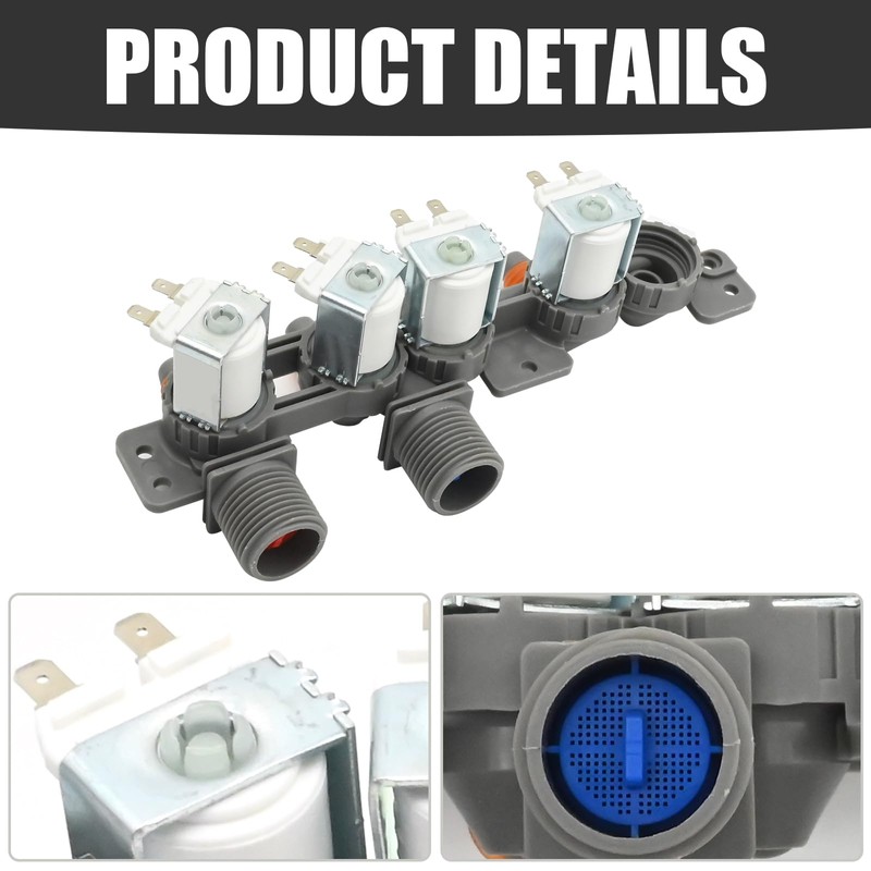 Zreneyfex AJU75152602 Washer Inlet Valve Assembly, Replacement for LG-Models WT7060CV