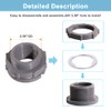 QuQuyi 1.5 Inch PVC Bulkhead Water Tank Connector Adapter Fitting