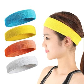 SanMuHome Cinta Deportiva para la Cabeza, Cinta elástica de Secado rápido para Correr, Ciclismo, Yoga, fútbol, Baloncesto y Otros Deportes (Color 1)