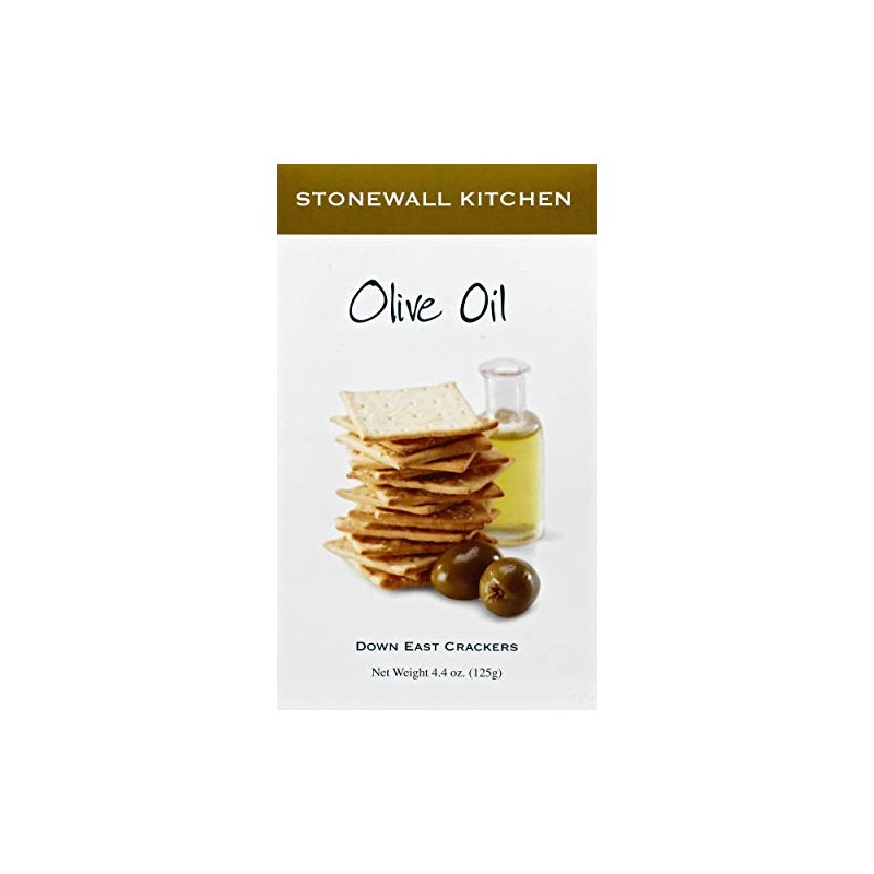Stonewall Kitchen Olive Oil Down East Crackers, Net Wt. 4.4