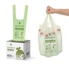 SUPERBIO 2.6 Gallon Compostable Bags with Handles, 100 Count,1 Pack,