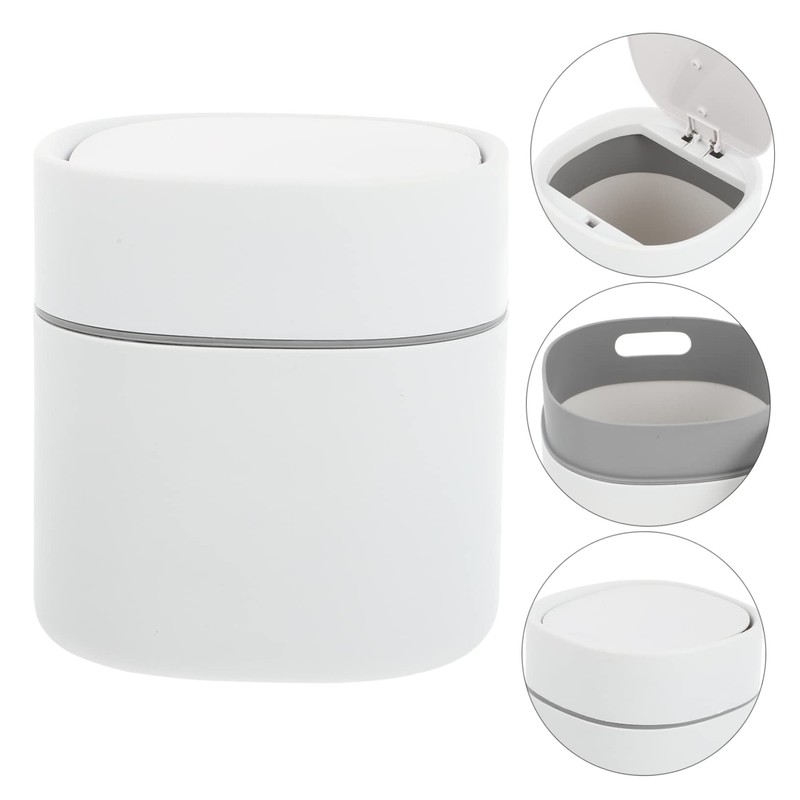 KOMBIUDA 1pc -lid Trash Can Desktop Waste Container for Home
