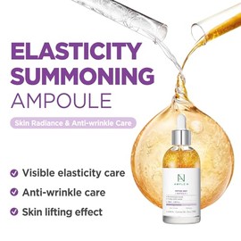 [AMPLE:N] Ampolla de chupito péptido 3.7 fl oz (100 ml) – Suero reafirmante facial antienvejecimiento y antiarrugas, potenciador de tres péptidos, visiblemente relleno, cuidado rejuvenecedor de la piel, levanta la flacidez de la piel