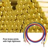 3Pcs AC Charging Hose Detection Liquid Filling Refrigerant Pipe 3Colour
