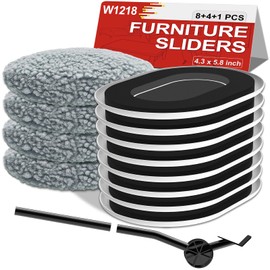 Furniture Sliders for Hardwood Floors: Multi-Surface 3-in-1 Furniture Movers Sliders - Moving Pads with 8PCS Carpet Sliders+4PCS Hard Floor Socks+1 Lifter - Protect Floor and Easily Move Furniture