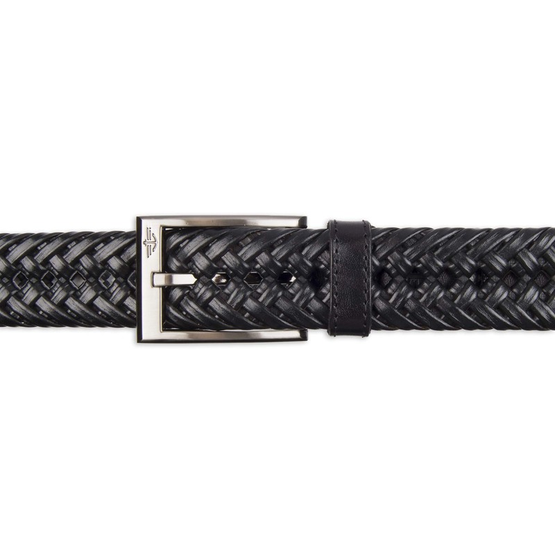 Dockers Men's 30mm Glazed Top Braid Belt,Black,40