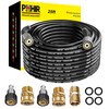 POHIR Pressue Washer Hose 25ft Quick Connect M22 Fittings, 4000