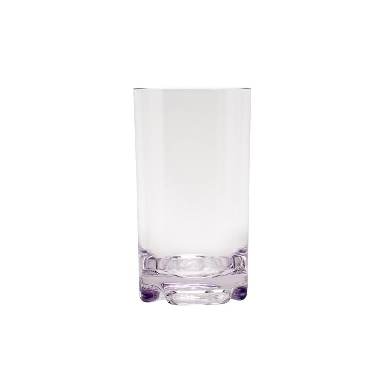 G.E.T Shatterproof Beverage Glass/Highball, 14 Ounce, BPA Free (Set of