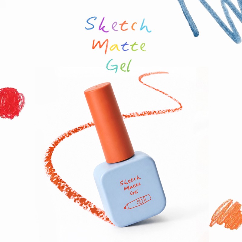 Nekozel Nekogel Sketchbook Gel Matte Top Gel Drawing Nail /