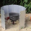 Hikenture Camp Stove Windshield Aluminium Windscreen Alloy Wind Screen, Lightweight