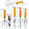 UKOKE Garden Tool Set, 12 Piece Aluminum Hand Tool Kit,