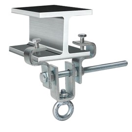 Supaway I-Beam Hanger Heavy Duty Steel Perforated Bag Clamp Hook for Perforated Beam Bags Adjustable from 63mm to 220mm Withstands 203kg Gravity Force, 1 Stück