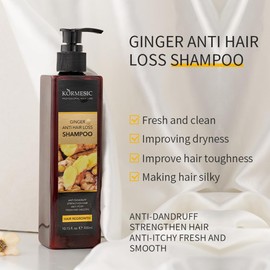DR.EMMET Ginger Hair Shampoo, Anti Dandruff Shampoo For Women & Men, Moisturizing, Hydrating, and Volumizing, Frizz Control Hair Care