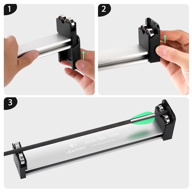 LEANPRO Arrow Spine Tester for Shaft Straightness,Vane Tuning and Broadhead