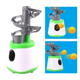 F Fityle Mini PingPong Ball Machine Automatic Table Tennis Machine for Training Kids Beginners - Green