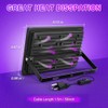 100W Luces Negras UV LED Reflector con 59in ON/OFF Enchufe(2PCS)