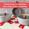 SAVUK Pot and Pan Protectors Set of 12 and 3