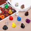 sourcing map 2pcs Black Guitar Effect Pedal Knob, 1/2" Plastic