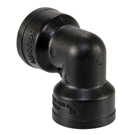 Uponor TotalFit 1/2 inch 90-Degree Elbow, Push-to-Connect Engineered Polymer Fitting System for PEX, PE-RT, CPVC, and Copper - TF4760500