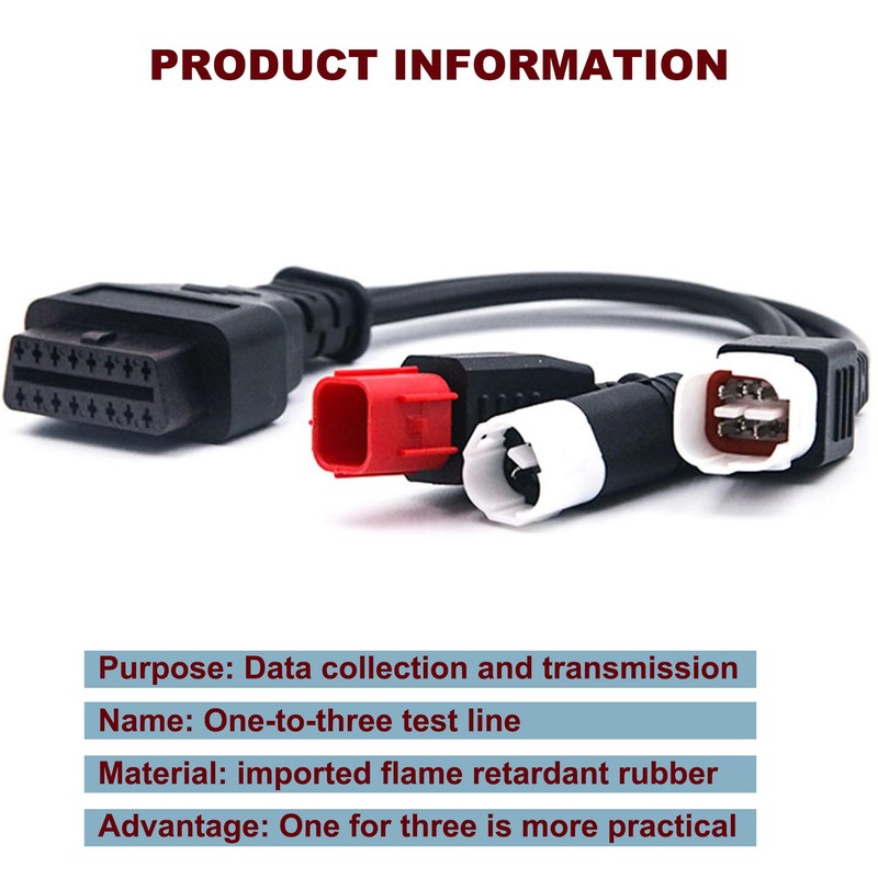 Xiciki Fits Yamaha 3 4 6 Pin OBD2 Diagnostic Cable,