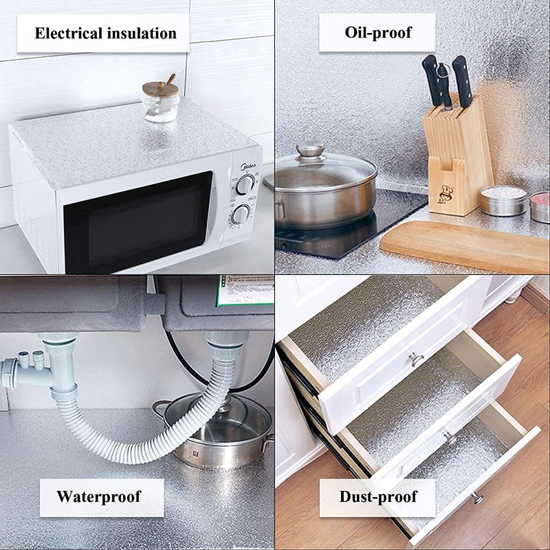 Xinhan (Gold-Silver-Black) Adhesive Backed Aluminized Thicken Fiberglass Sheet Practical Heat