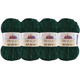 Himalaya Dolphin Baby (4-Pack) 4x100 gr Chenille Velvet Blanket amigurumi Yarn Super Bulky 524 yds (362)