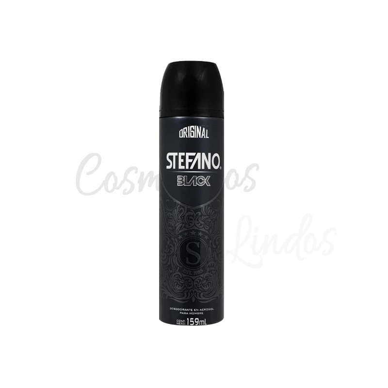Stefano Black Spray Deodorant for Men 159 ml Desodorante Black