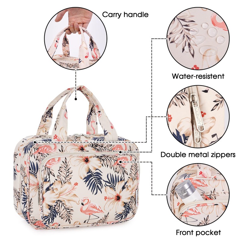 Large Hanging Toiletry Wash Bag Travel Makeup Bag Cosmetic Organizer