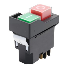 Table Saw Push Button Switch Compatible with Table Saw Ridgid R4514T Ryobi RTS08 RTS12 RTS23, Replacement for 089240028147, 127V 18A T85/55 (6-Pins)