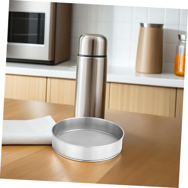 ABOOFAN Stainless Steel Flour Sifter Round Fine Mesh Mesh Sieve