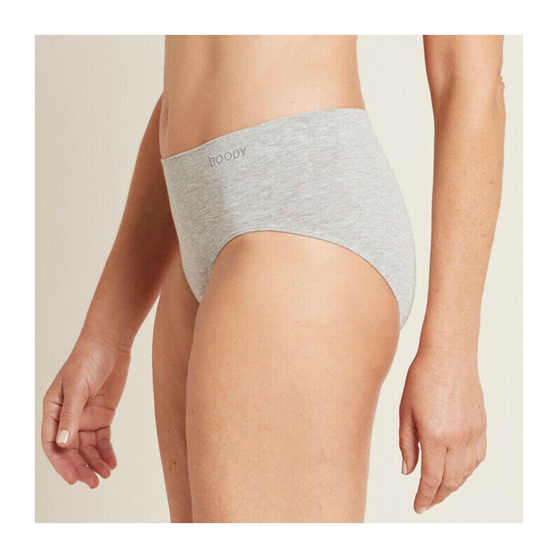 Boody Midi Brief, Light Grey Marl / S