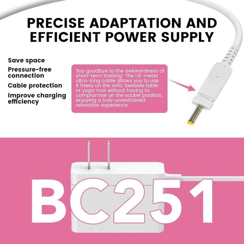 Charger Cord Compatible with Ninja Blast Max Portable Blender BC251