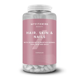 Myvitamins Hair, Skin & Nails Tablets – Zinc, Selenium, Biotin, Vitamin C, D₃, Lutein & MSM – Supports Hair, Skin & Nail Health & Collagen Formation – 180 Vegetarian Capsules