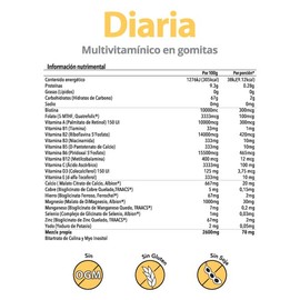 Matter Diaria Kids - Multivitaminico y multimineral para niños, 60 gomitas de corazón sabor cerezal natural.