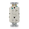 Leviton 20A-125V Extra-Heavy Duty Hospital Grade Tamper-Resistant Duplex Self-Test GFCI