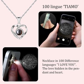 Valentines Gifts for Her Girlfriend,Eternal Rose Flower with Necklace,Anniversary Rose Gifts for Her Women Wife on Valentines Day Christmas Birthday