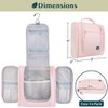 PAVILIA Hanging Toiletry Bag for Women Men Cosmetic Makeup Organizer