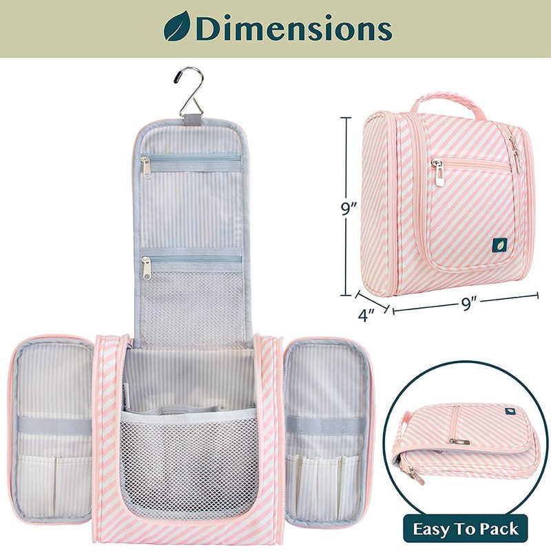 PAVILIA Hanging Toiletry Bag for Women Men Cosmetic Makeup Organizer